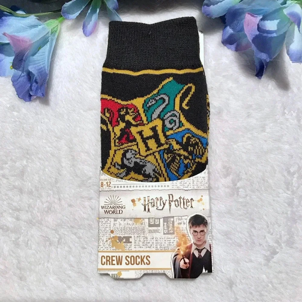 Bioworld Harry Potter New with Packaging 1 Pair Crew Men's Socks Size 8-12